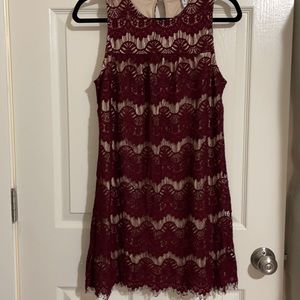 Maroon dress. Fits small to medium